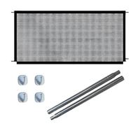 wlsvega Cancellino per Cane - Barriera per Cani - Cancelletto Bambini - Design Telescopico,110x72 Cm,Non Richiede Foratura,Adatto per Scale,Porte Interne,Corridoi (con 2 Aste Metalliche + 4 Ganci)