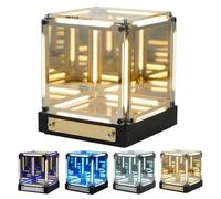 WLSYX Luce Notturna Infinite Space Abyss, Lampada Infinite Space Abyss, Luce a Cubo Infinito, Effetto Luminoso 4D Endless Abyss E Dimmerabile al Tocco, Ricaricabile E in Acrilico di Alta qualità