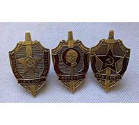 WLTY Set 3 Pezzi di KGB Unione Sovietica MEDAGLIA Russa Ordine URSS Mosca CIA FBI Gru