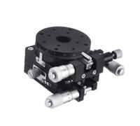 WLUAYITC Piattaforma di Spostamento con ASSE XYR LSP125-RM, Stadio di microregolazione di precisione, Piattaforma di Spostamento Manuale