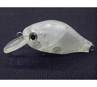 WLure - 10 esche da pesca vuote non verniciate Crankbait a dondolo largo, con occhi liberi UPC564