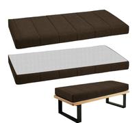 WLXFF Cuscini per sedili per Interni, Antiscivolo Rimovibile Lavabile Cuscini in Spugna, Cuscino Panca Confortevole per Finestre, Cuscino per Panca da Giardino,per Divano Davanzale,Caramel,90x35cm