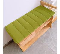 WLXFF Cuscino per Panca da Interni Impermeabile, Cuscini in Velluto Teddy per panche da Interno, Cuscini e AntiGraffio per sedili sottofinestra, per panche da Finestra,Matcha Green,120x40cm