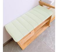 WLXFF Cuscino per Panca da Interni Impermeabile, Cuscini per sedili sottofinestra da Interno in Pile Teddy, Davanzale, Ingresso, Giardino, Terrazza,off White,120x45cm