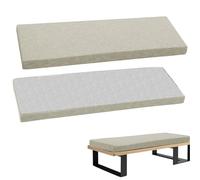 WLXFF Spessi Cuscini Sedili Pranzo per Cucina, in Lino Casa, Cuscino per Panca Finestra di Baia Pads Giardino Antiscivolo Divano Sedile Stuoia per Altalena,Beige Gray,170x40x5cm