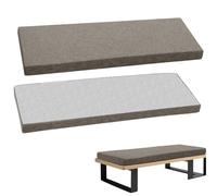 WLXFF Spessi Cuscini Sedili Pranzo per Cucina, in Lino Casa, Cuscino per Panca Finestra di Baia Pads Giardino Antiscivolo Divano Sedile Stuoia per Altalena,Dark Gray,45x45x5cm