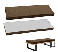 WLXFF Spessi Cuscini Sedili Pranzo per Cucina, in Lino Casa, Cuscino per Panca Finestra di Baia Pads Giardino Antiscivolo Divano Sedile Stuoia per Altalena,Warm Brown,100x40x5cm