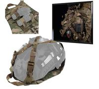 WLXW Borsa Portacasco Tattica Softair Espositore Casco Moto Custodia Visore Notturno NVG/telescopio/occhiali(BK)