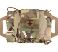 WLXW Borsa Tattica IFAK, Borsa Cintura for Pronto Soccorso Strappo Rapido Molle, Sistema Sopravvivenza Due Pezzi, Borsa con Maniglia Militare(CP)