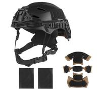 WLXW Casco Airsoft Rail 3.0 - Cinturino Regolabile For Il Mento, Cuscinetti For Casco Spessi Supporto NVG Frontale For Equipaggiamento Caccia, Cosplay E CS(WG)