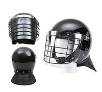 WLXW Casco Tattico Antisommossa, Casco da Ciclismo, con Maschera in Rete Metallica con Visiera Trasparente, Cosplay da Combattimento di Paintball,H