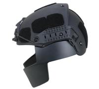 WLXW Casco Tattico For Softair - Set Di Protezioni For Il Viso, Casco Tattico A Protezione Completa For CS Paintball Airsoft Cosplay(Black)