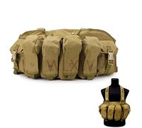 WLXW Chest Rig Compatibile con AK Mag 8 AK Magazine Storage,Tan