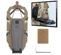 WLXW Custodia Tattica Pieghevole Supporto Girevole Telefono - Adatta Smartphone Grandi Dimensioni, Navigazione Operativa Verticale Laterale con Sistema Molle Fisso(Tan)