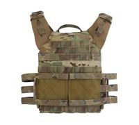 WLXW Gilet Tattico JPC2.0 Plate Carrier Molle Front Flap Armor Combat Paintball Caccia CS Uomo Gilet for Airsoft Cosplay Gear(CP)