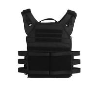 WLXW Gilet Tattico JPC2.0 Plate Carrier Molle Front Flap Armor Combat Paintball Caccia CS Uomo Gilet for Airsoft Cosplay Gear(BK)