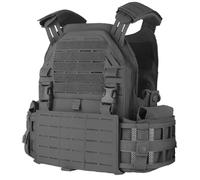 WLXW Gilet Tattico Softair con Piastra Portante Molle, Gilet Protettivo Combattimento, Multiuso, Leggero, Caccia, Sgancio Rapido(WG)