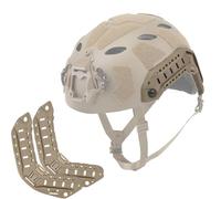 WLXW Guida Laterale For Casco Fast Tactical - Accessori For Casco Dal Taglio Alto, Base Adattatore For Luci, Telecamere Occhiali Con Cuffie Montati(TAN)
