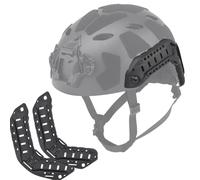 WLXW Guida Laterale For Casco Fast Tactical - Accessori For Casco Dal Taglio Alto, Base Adattatore For Luci, Telecamere Occhiali Con Cuffie Montati(BK)