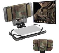 WLXW Portapiatti Tattico Molle, Supporto for Telefono, Marsupio Universale for Cellulare, Supporto for Torace, Regolabile, Pieghevole, Attacco for Scheda Navigazione for Telefono(CP)
