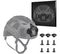 WLXW Supporto NVG Vas Shroud Attacco For Corda Elastica, Supporto Elastico Modulare For Casco Tattico Veloce, Base Metallo For Visione Notturna(BK)