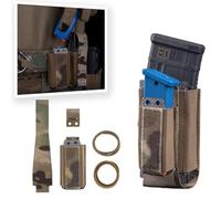 WLXW Zaino Tattico Con Pannello Toracico, Gilet Tattico Caccia CS For Sport All'aria Aperta Con Patta Anteriore, Adatto For Caccia, Giochi Guerra, Paintball(BK)