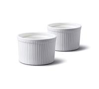 WM Bartleet & Sons 1750 set di 2 tradizionale porcellana Deep stampini con coperchi, bianco, Set of 2-10x10x7cm