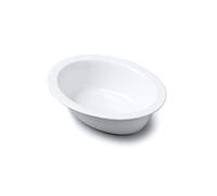 Wm Bartleet & Sons - Piatto da portata ovale, tradizionale, in porcellana, ideale per pasta frolla, bianco, 19 cm