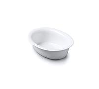 Wm Bartleet & Sons - Piatto da portata ovale, tradizionale, in porcellana, ideale per pasta frolla, Porcellana, bianco, 18 cm