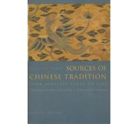 Wm. Theodore De Bary Sources of Chinese Tradition (Tascabile)