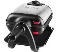 WM756D piastra per waffle 2 waffle 1200 W Nero, Acciaio inox, Cialde Nero/Argento, 2 waffle, Rettangolare, Nero, Acciaio inox, Acciaio inox, 1200 W, 10 cm