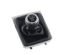 WMAMBZNDHP Adatto for VW Adatto for Passat B6 2005-2010 Pomello del Cambio a 5/6 velocità Leva del Cambio Cuffia Copri-Stivaletto Collare Accessori for Lo Styling dell'auto(Leather 6 Speed)