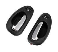 WMAMBZNDHP Maniglia for porta nera e cromata all'interno interna anteriore sinistra destra coppia adatta for Chrysler 5102847AA 5102849AA