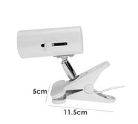WMAMBZNDHP Portalampada da scrivania flessibile a 360 gradi E27 riscaldante for rettili UVA+UVB Copertura a clip for luce for animali domestici(White EU Plug)