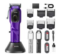 WMARK 2023 NG-9003 Tagliacapelli professionale ad alta velocità Motore magnetico microchip Motore 10000 RPM 9V con supporto di ricarica (NG-9003 viola)