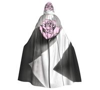 WMASTNjgdA Bright Roses Unique Darkness Poncho Scialle - Coperta indossabile personalizzabile per donne, accessorio perfetto per costumi di Halloween, cavaliere, Akatsuki e altro ancora