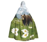 WMASTNjgdA Brown Bear Unique Darkness Poncho Scialle - Coperta indossabile personalizzabile per donne, accessorio perfetto per costumi di Halloween, cavaliere, Akatsuki e altro ancora