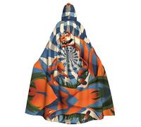 WMASTNjgdA Dinosauro Unico Darkness Poncho Scialle - Coperta indossabile personalizzabile per donne, accessorio perfetto per costumi di Halloween, cavaliere, Akatsuki e altro ancora
