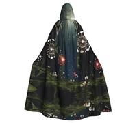 WMASTNjgdA Fairy Circle, dente di leone unico Darkness Poncho Scialle - Coperta indossabile personalizzabile per donne, accessorio perfetto per costumi di Halloween, cavaliere, Akatsuki e altro ancora