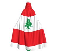 WMASTNjgdA Flag of Lebanon Unique Darkness Poncho Scialle - Coperta indossabile personalizzabile per donne, accessorio perfetto per costumi di Halloween, cavaliere, Akatsuki e altro ancora