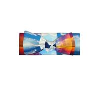 WMASTNjgdA Graziose fasce per capelli con fiocco, design unico e personalizzato per bambine, in morbido poliestere, perfette per 0-6 mesi, un palazzo galleggiante nel cielo