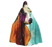 WMASTNjgdA Half human, half Angus bull Unique Darkness Poncho Scialle - Coperta indossabile personalizzabile per donne, accessorio perfetto per costumi di Halloween, cavaliere, Akatsuki e altro ancora