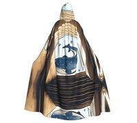 WMASTNjgdA Magical Whale Unique Darkness Poncho Scialle - Coperta indossabile personalizzabile per donne, accessorio perfetto per costumi di Halloween, cavaliere, Akatsuki e altro ancora