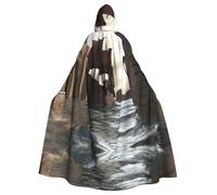 WMASTNjgdA Primo piano di Magic Watergate Unique Darkness Poncho Scialle - Coperta indossabile personalizzabile per donne, accessorio perfetto per costumi di Halloween, cavaliere, Akatsuki e altro