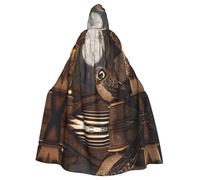 WMASTNjgdA Ritratto di un gufo unico Darkness Poncho Scialle - Coperta indossabile personalizzabile per donne, accessorio perfetto per costumi di Halloween, cavaliere, Akatsuki e altro ancora