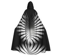 WMASTNjgdA Scialle poncho con abbagliamento bianco e nero unico, coperta indossabile personalizzabile per donne, accessorio perfetto per costumi di Halloween, cavaliere, Akatsuki e altro ancora