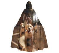 WMASTNjgdA The little dog in the room Unique Darkness Poncho Scialle - Coperta indossabile personalizzabile per donne, accessorio perfetto per costumi di Halloween, cavaliere, Akatsuki e altro ancora