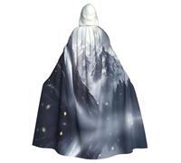 WMASTNjgdA The Mist of Waterfalls Unique Darkness Poncho Scialle - Coperta indossabile personalizzabile per donne, accessorio perfetto per costumi di Halloween, cavaliere, Akatsuki e altro ancora