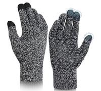 Wmcaps Guanti invernali per touchscreen da uomo e donna, guanti termici | Calda fodera in pile, touch screen, antiscivolo. Taglie M-XL. Guanti da corsa per corsa, ciclismo, sport all'aria aperta