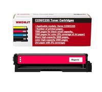 WMDMJT Cartuccia Toner Compatibile per Accessori per stampanti a Colori Xerox C230/C235 all-in-One Facile da Aggiungere Cartuccia Toner, Magenta-High Capacity